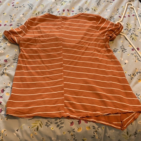 Anthropologie striped, flowy v-neck - Picture 2 of 5
